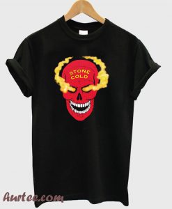 Stone Cold Red Skull T shirt