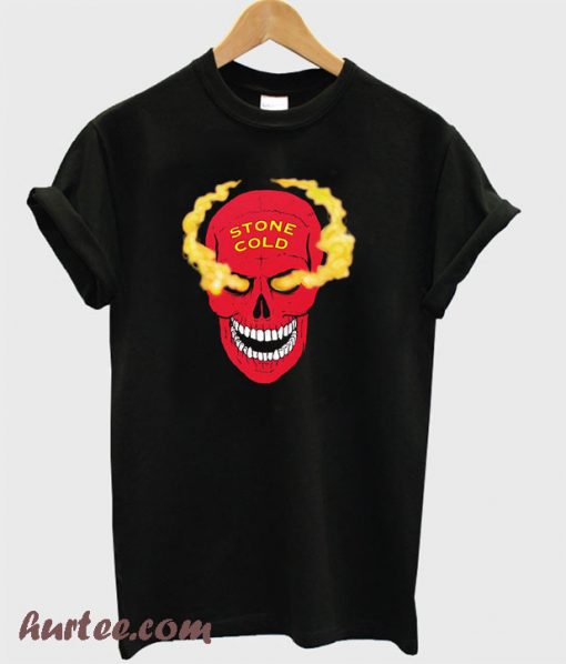 Stone Cold Red Skull T shirt