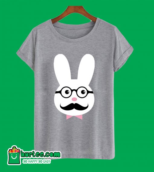 Easter Bunny Nerd Costume Ears Glasses Funny T-Shirt