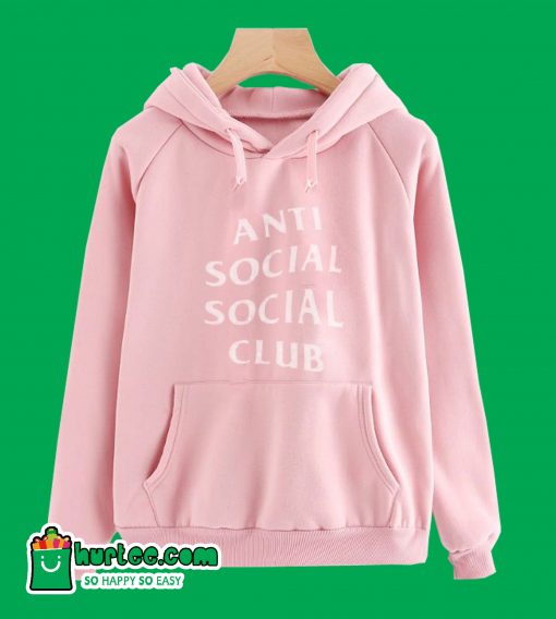 Anti Social Social Club Pink HoodieAnti Social Social Club Pink Hoodie