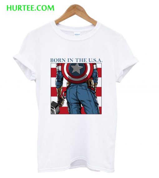 Born In The USA Capatain America T-Shirt