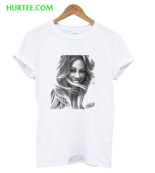 Greyscale Close Up Mariah Carey T-Shirt