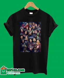 Marvel Avengers Endgame Poster Signature T-Shirt