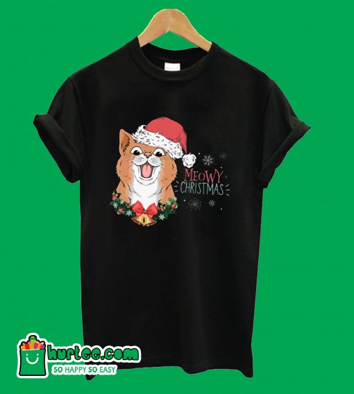 Meowy Christmas T-Shirt