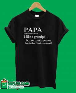 Papa Like A Grandpa But So Much Cooler T-Shirt