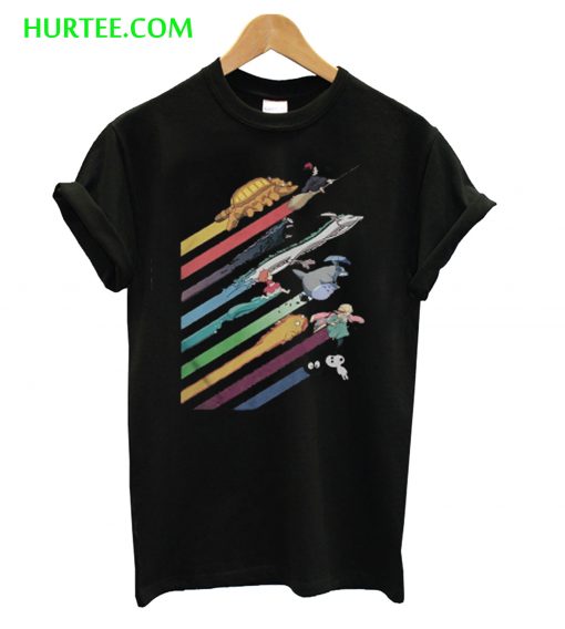 Rainbow Studio Ghibli T-Shirt