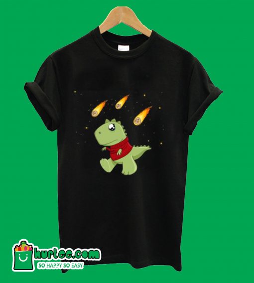 T-Rex And Asteroid T-Shirt