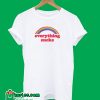 Everything Sucks Rainbow Color T-shirt