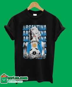Marilayn Monroe World Cup 2018 Argentina T shirt