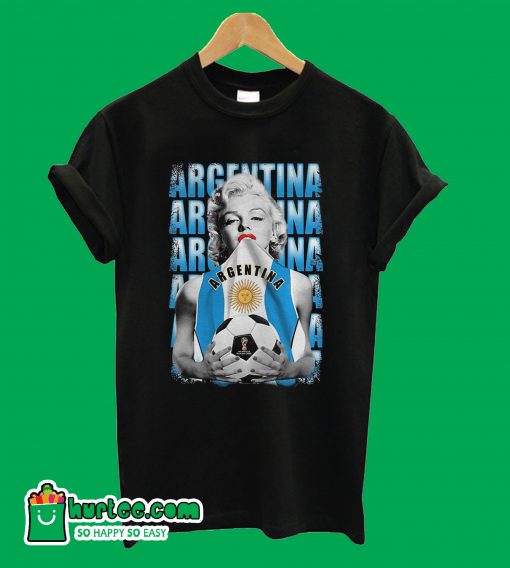 Marilayn Monroe World Cup 2018 Argentina T shirt