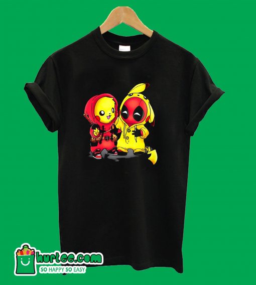 Pikapool Pikachu Deadpool T-Shirt