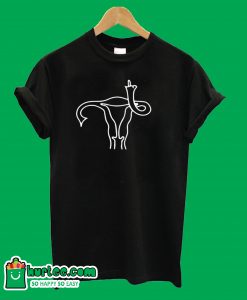 Pro Choice Middle Finger Uterus T shirt