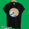 The great wave off Kanagawa Godzilla T shirt