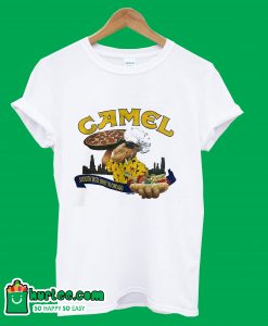 Vintage Joe Camel 1992 Chicago Pizza Hot Dog Single Stitch Pocket T shirt