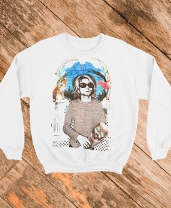 Kurt Cobain Print Sweatshirt