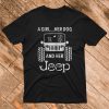 A Girl a Dog and Her Jeep T Shirt