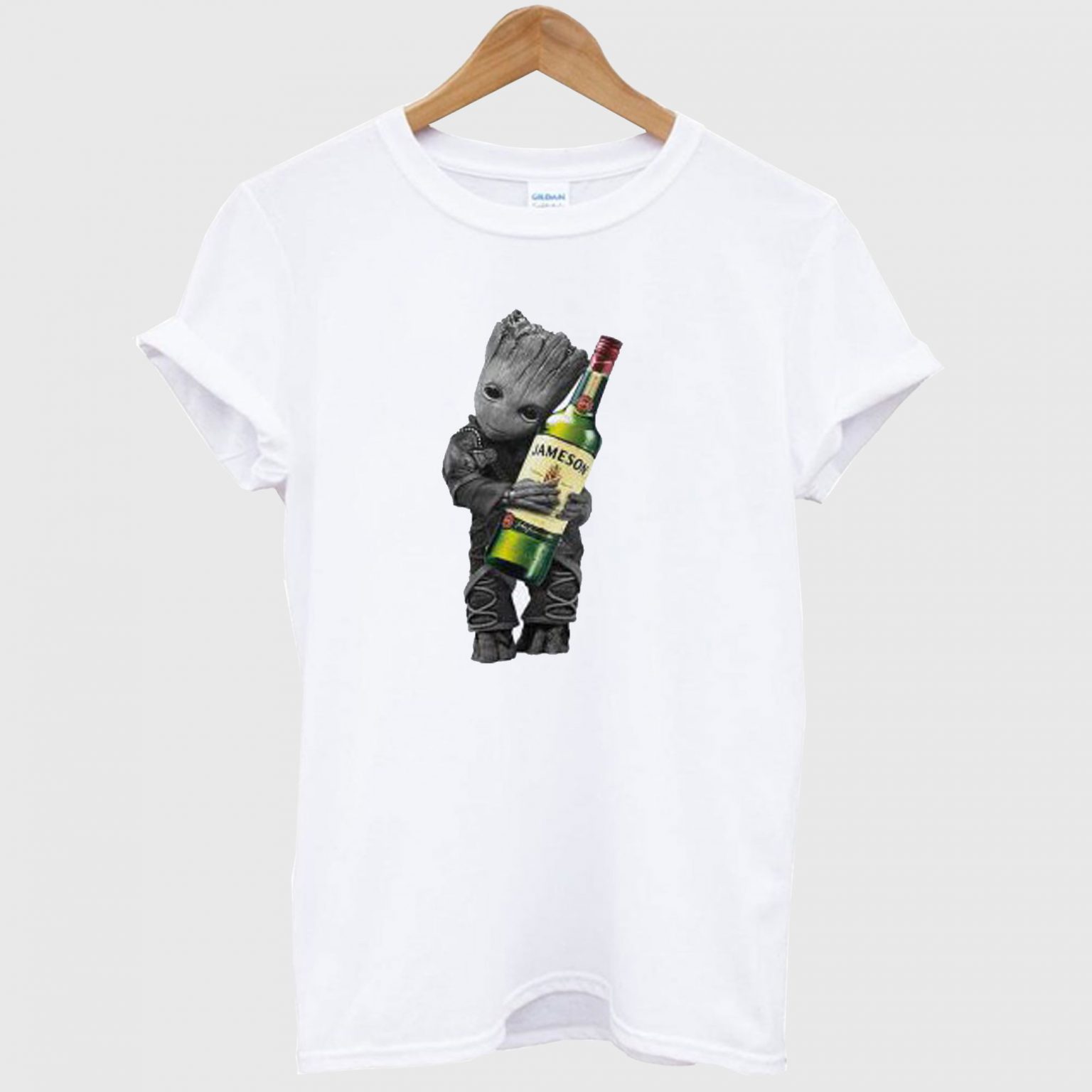 Baby Groot Hug Jameson Wine T Shirt