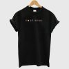 Black Emotional T Shirt