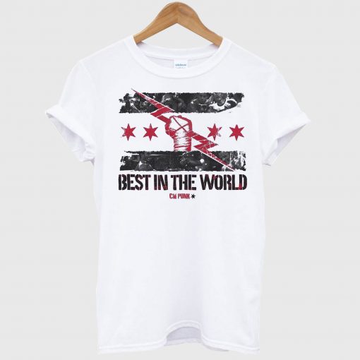 CM Punk Best In The World White T Shirt