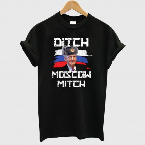 Ditch Moscow Mitch Russia Flag Version T Shirt