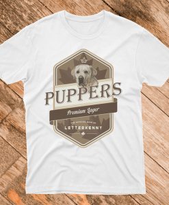 Letterkenny Puppers Premium Lager Beer T Shirt