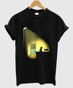 Night Chat With A Cat T Shirt