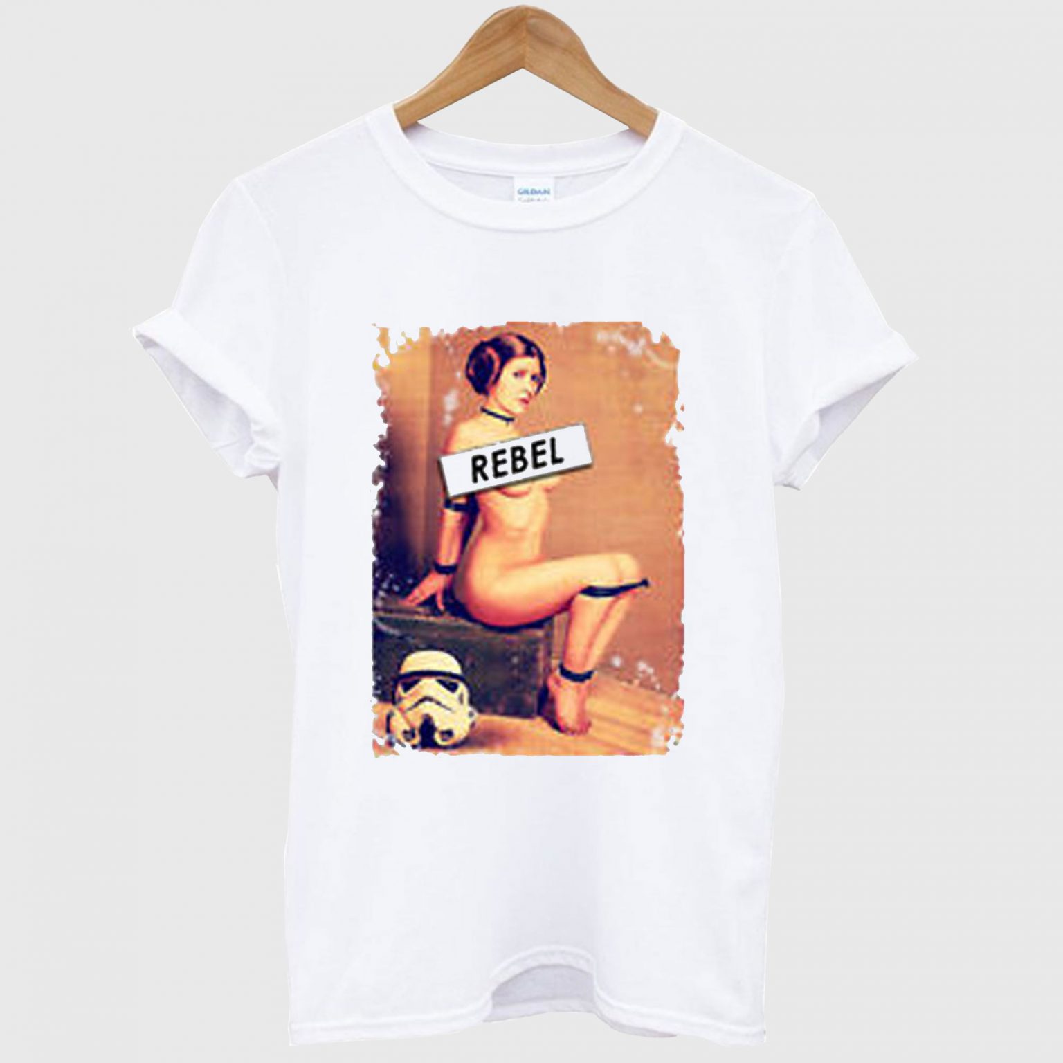 Princess Leia in bondage REBEL Star Wars T Shirt