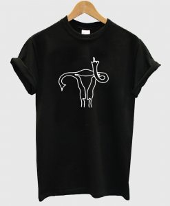 Pro Choice Middle Finger Uterus T Shirt