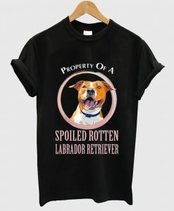 Property Of A Spoiler Rotten Labrador Retriever T Shirt