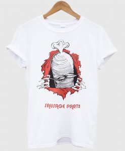 Sausage Skateboards Sausage Ripper White T Shirt