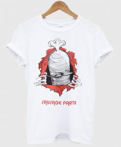 Sausage Skateboards Sausage Ripper White T Shirt