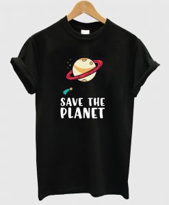 Save the Planet Save the Earth Distress T Shirt