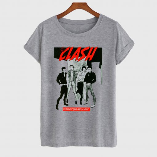 The Clash Retro Punk Rock T Shirt