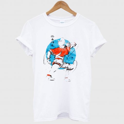 Avatar The Last Airbender Aang Watercolor V-Neck T Shirt