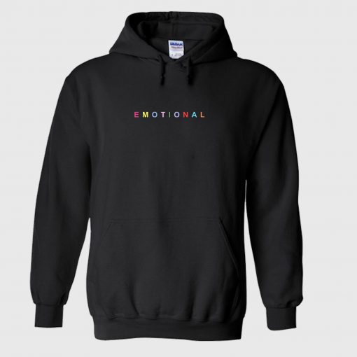 Black Emotional Hoodie