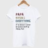 Papa Knows Everything If He Doesn’t Know He Makes Stuff Up Really Fast Vintage T Shirt