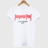 Purpose tour justin bieber 2016 T Shirt