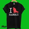 Godzilla I Love Hawaii T-Shirt