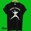 Jesus Saves Baseball T-Shirt