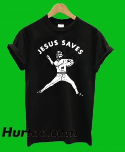 Jesus Saves Baseball T-Shirt