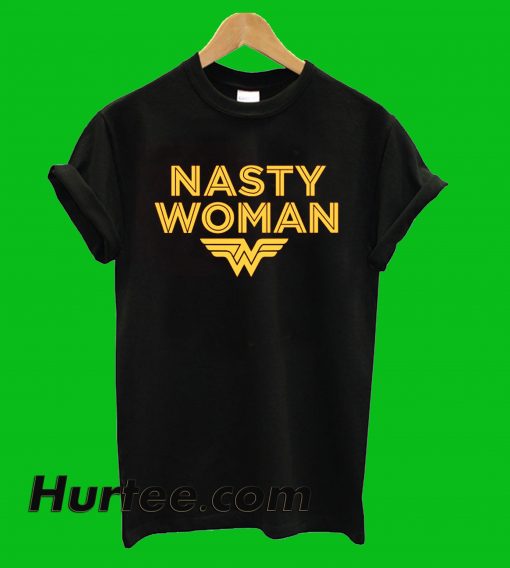 Nasty Woman Wonder Women Logo T-Shirt