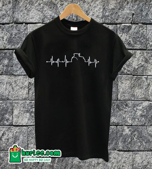 Heartbeat Farmer Tractor T-shirt