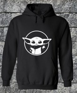 Baby Yoda Logo Hoodie