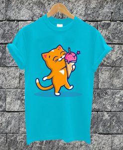 Cat Eat Ice Cream T-shirt