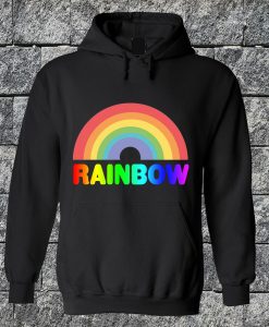 Rainbow Text Hoodie