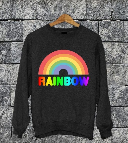 Rainbow Text Sweatshirt