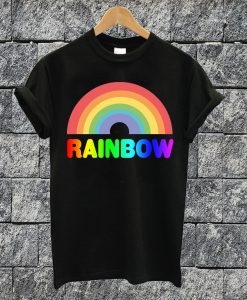 Rainbow Text T-shirt