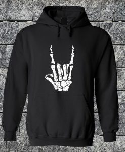 Rock On Skeleton Hoodie