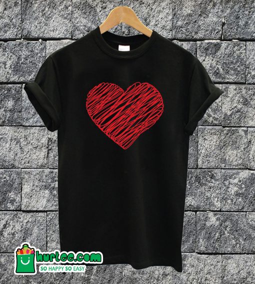 Scribble Heart T-shirt