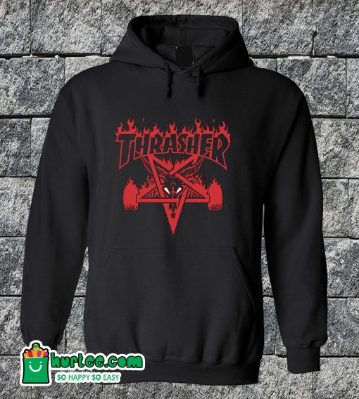 Thrasher Megazine Red Logo Hoodie